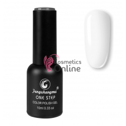 Oja semipermanenta FSM, ONE STEP Color UV/LED 10ml Cod 067 Alb (White) 